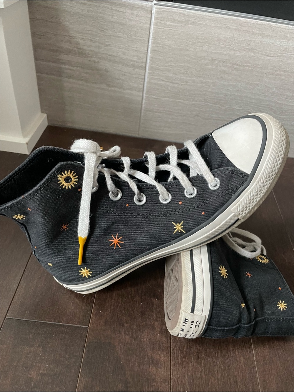 Converse All Star Solar System Stars High top Sneakers Women’s Size 8 - Picture 3 of 8